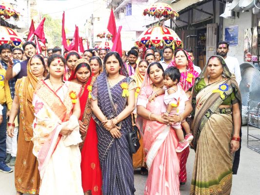 सहस्त्रबाहु जयंती पर निकली शोभायात्रा