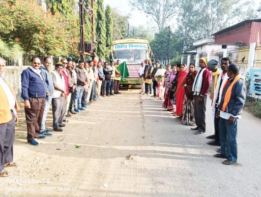 श्री रामलला दर्शन हेतु अयोध्या धाम रवाना