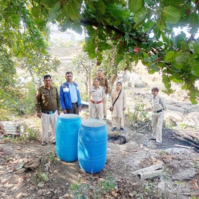 महुआ शराब-लाहन जब्त