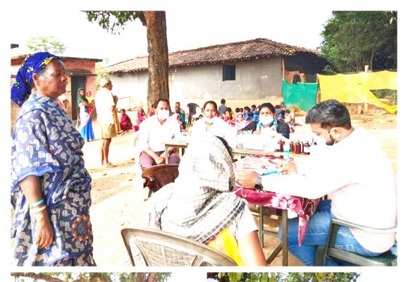 विशेष पिछड़ी जनजाति पहाड़ी कोरवा बस्ती में 37 लोगों का स्वास्थ्य जांच