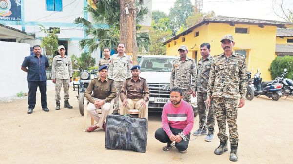 गांजा तस्करी का फरार आरोपी गिरफ्तार
