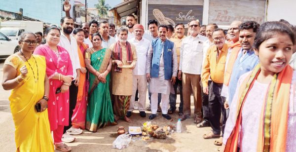बचेली पालिका में निर्माण कार्यों का विधायक ने किया भूमिपूजन