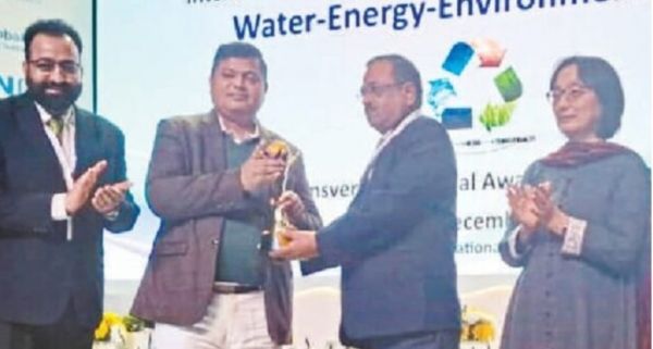 जल प्रबंधन: जलसंसाधन विभाग के कार्यपालन  अभियंता को मिला पुरस्कार