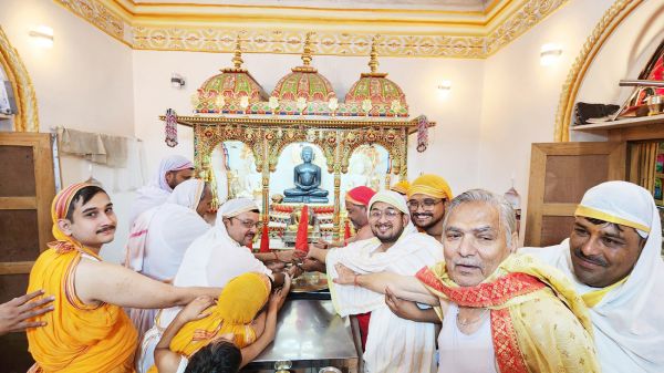 शांतिनाथ जिनालय के 99 वर्ष पूरे, विधान सानंद