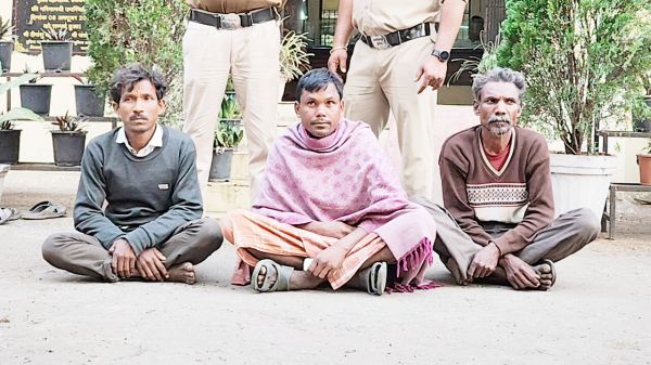 3 मवेशी तस्कर गिरफ्तार,  9 मवेशियों को कराया मुक्त