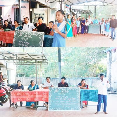 मीडिल स्कूल में भाषा उत्सव मना