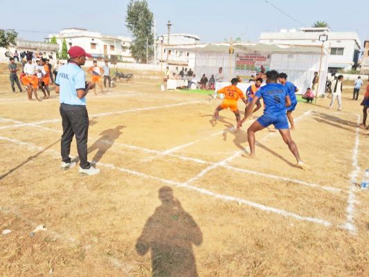 जिला स्तरीय कबड्डी स्पर्धा के लिए सलेक्शन मैच