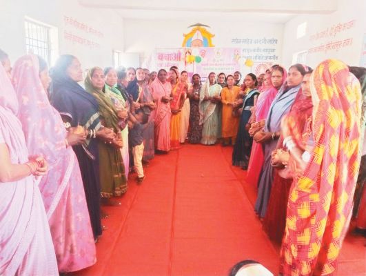 महतारी वंदन योजना लाभान्वित हितग्राहियों का सम्मान