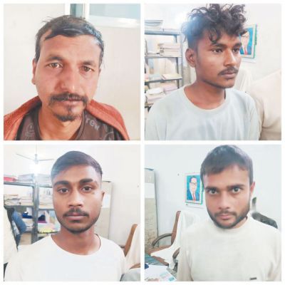 सूने मकानों में चोरी, नाबालिग समेत 5 आरोपी गिरफ्तार