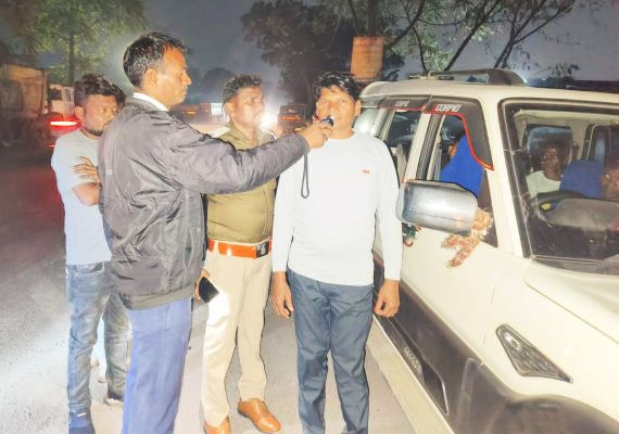 शराब पीकर गाड़ी चलाते 6 पर जुर्माना