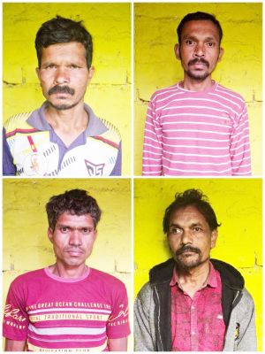 छड़ चोरी के 3 आरोपी  समेत कबाड़ी गिरफ्तार