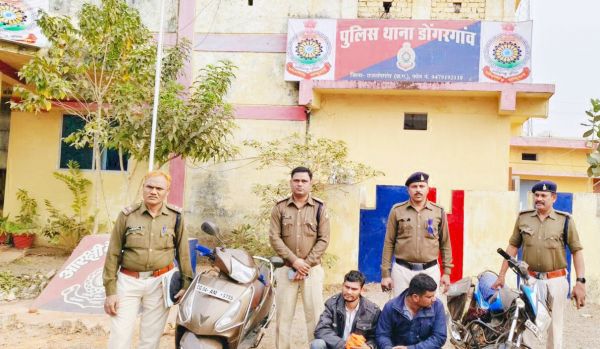 सूने मकान में चोरी, दो गिरफ्तार
