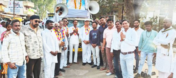 सतनामी समाज ने निकाली शोभायात्रा, विकास बोहरा ने किया स्वागत