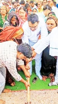 2023 में तत्कालीन विधायक ने रखी नींव पर नहीं हुआ कोई काम