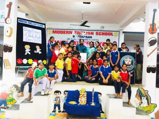 जिला कराटे संघ व सीएमए ने दिया मार्डन स्कूल में कराटे का प्रशिक्षण