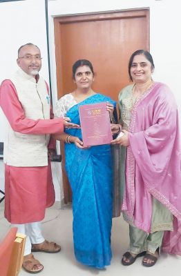 प्रियंका शर्मा को डॉक्टरेट की उपाधि