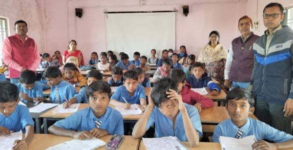 नवोदय प्रवेश परीक्षा: मॉक टेस्ट में 217 बच्चों ने लिया भाग 