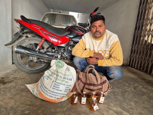 अवैध शराब जब्त