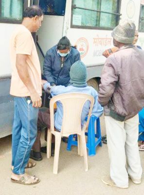 मोबाइल मेडिकल यूनिट वेन से स्वास्थ्य परीक्षण को मिल रहा अच्छा प्रतिसाद