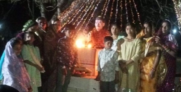 शहादत दिवस पर मशाल जुलूस
