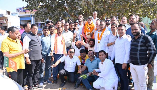 भाजपा प्रदेशाध्यक्ष किरणदेव का स्वागत
