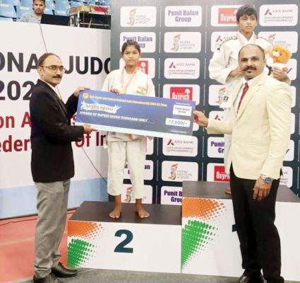 सब जूनियर राष्ट्रीय जूडो में कोंडागांव की ममता को रजत