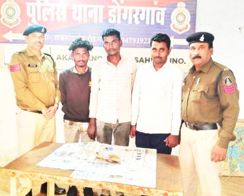3 जुआरी पकड़ाए, नगदी-ताश पत्ती जब्त