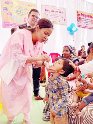 शिशु संरक्षण माह शुरू, जिले में 1.56 लाख बच्चों को एक माह में सिरप पिलाने का लक्ष्य