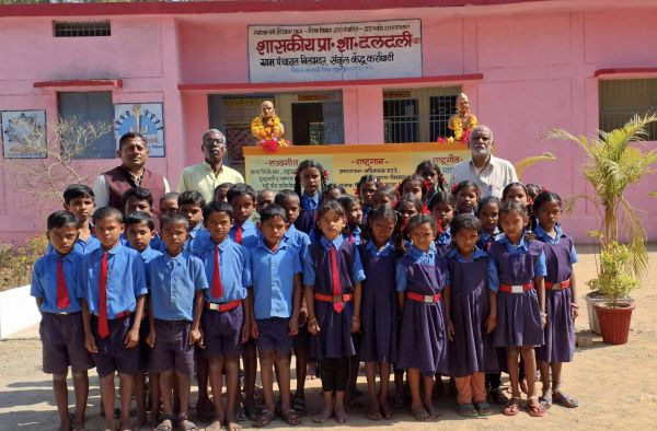 वन्देमातरम् दिवस पर महात्मा गांधी एवं सुभाष चन्द्र बोस की प्रतिमा का अनावरण