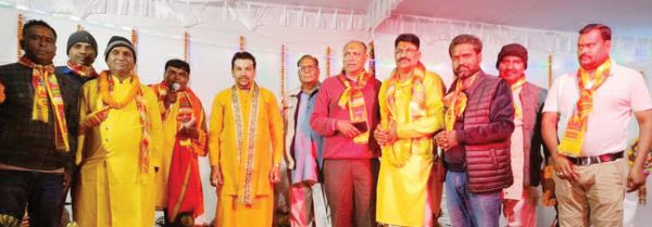  माता की प्रतिमा विसर्जन व भंडारे के साथ शतचंडी महायज्ञ का समापन