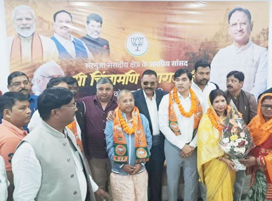कांग्रेस नेता विजय सोनी व सूर्य प्रकाश ने किया भाजपा प्रवेश
