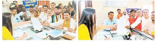 अंतिम दिन नामांकन दाखिल करने कांग्रेस-भाजपा  के साथ पहुंचे निर्दलीय, रैली निकाल दिखाई ताकत 