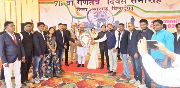  गणतंत्र दिवस समारोह झांकी में कृषि विभाग को द्वितीय पुरस्कार