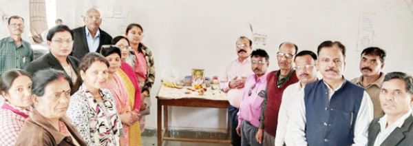 तहसील कोर्ट में सरस्वती पूजा