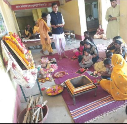 सशिमं. में बसंत पंचमी पर विद्यारंभ संस्कार