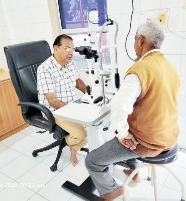 बनोरा में नि:शुल्क नेत्र जांच शिविर, 79 मरीजों को लाभ