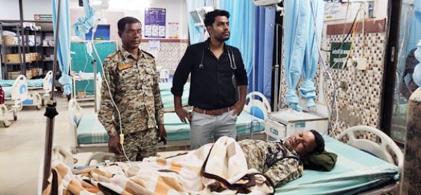 चुनाव ड्यूटी के दौरान सिपाही बेहोश, भर्ती