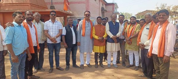 भाजपा मंडल अध्यक्ष ने किया ग्रामीण क्षेत्रों की दौरा