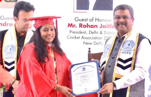 सुचंद्रा सज्जल को पीएचडी