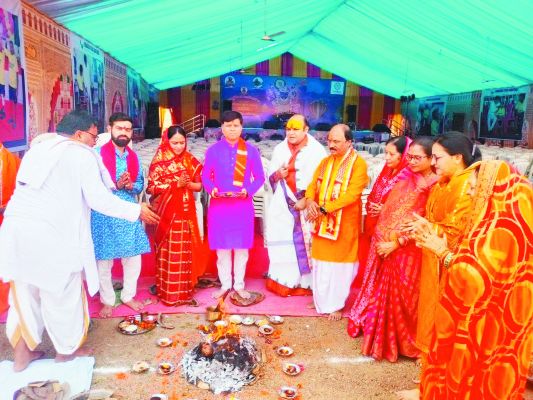 राजिम कुंभ कल्प: संत समागम में हो रहे भागवत महापुराण कथा का पूर्णाहुति के साथ समापन