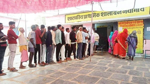 जनपद पंचायत छुरिया में  85.34 फीसदी मतदान