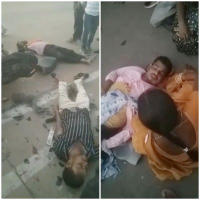 बाइकें भिड़ीं, 6 घायल
