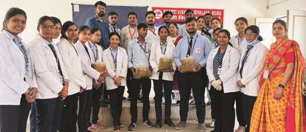भारती विवि में मशरुम संवर्धन प्रशिक्षण कार्यशाला 
