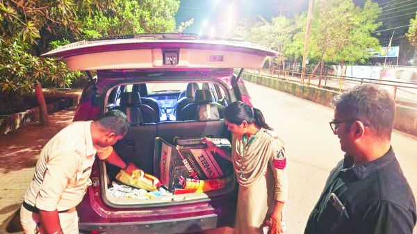 110 प्रकरणों से 55 हजार जुर्माना  एमसीपी लगाकर वाहनों की जांच