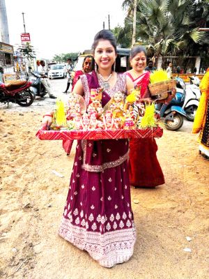 शोभायात्रा निकाल ईसर गणगौर का विसर्जन