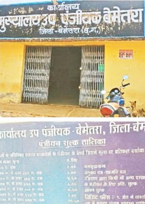 बेमेतरा: जमीन खरीदी-बिक्री की रजिस्ट्री  में 84 करोड़ 36 लाख का राजस्व जुटाया 