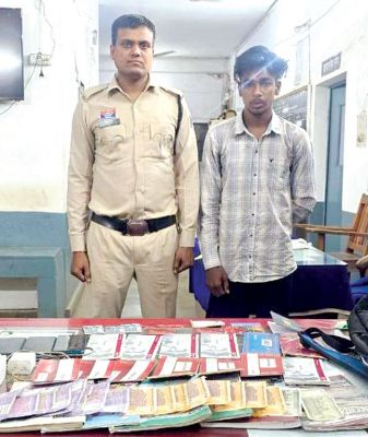 गजानंद एप से ऑनलाईन सट्टा खिला सटोरिया हर्ष पंजवानी गिरफ्तार