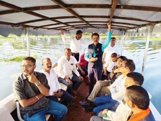  तंवर ने महापौर-पार्षदों संग लिया दलपत सागर का जायजा