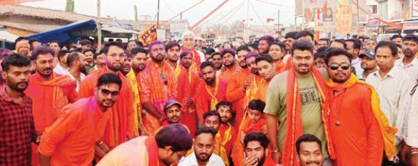 रामनवमी शोभायात्रा में शामिल हुए सिंह देव