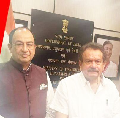 पोल्ट्री ब्रीडर्स एसोसिएशन अध्यक्ष ने की केंद्रीय राज्यमंत्री से मुलाकात